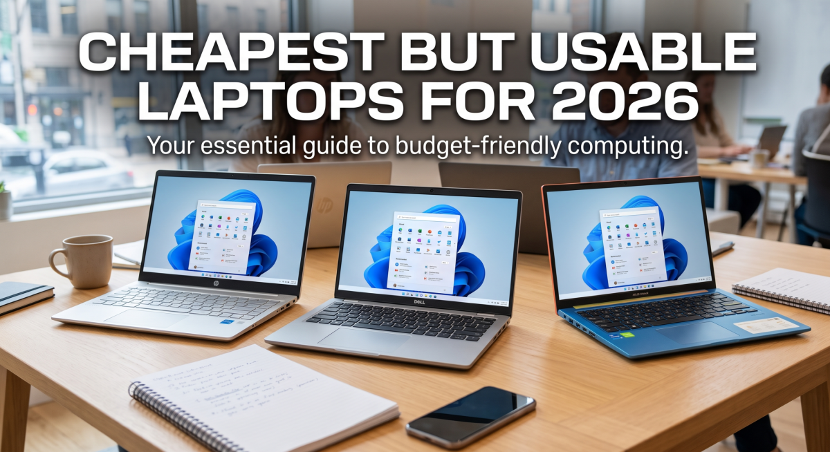 Cheapest but usable laptops for 2026