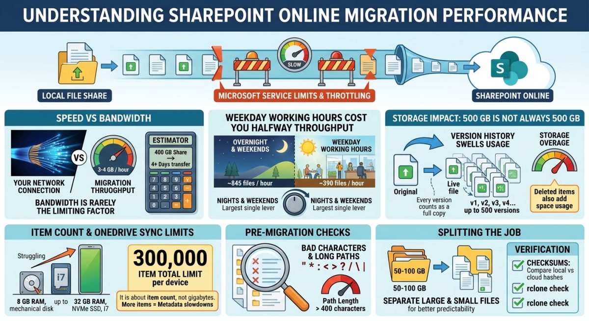 How long does it take to upload files to sharepoint online