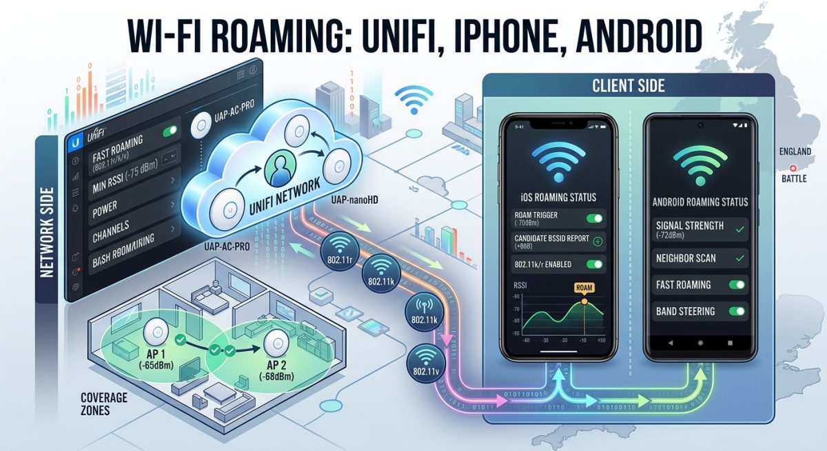 Wifi roaming unifi iphone android