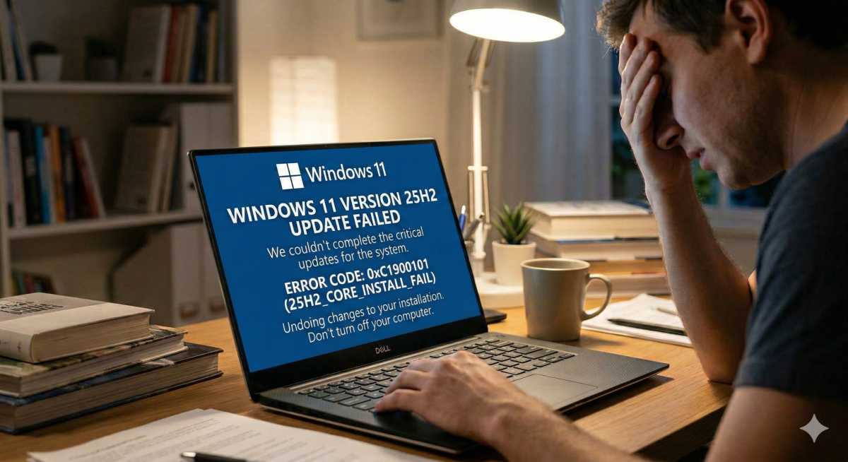 Windows11 25h2 update fails to install fix