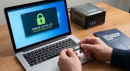 Outbound secure static IP vpn tailscale