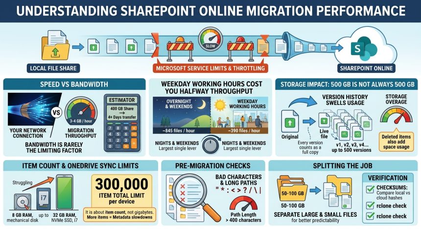 How long does it take to upload files to sharepoint online