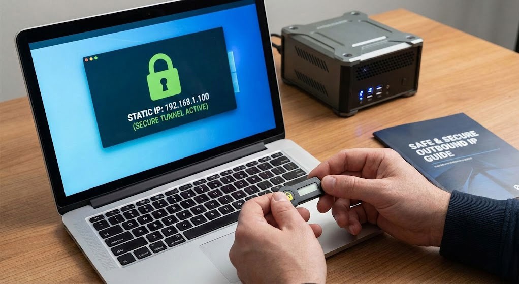 Outbound secure static IP vpn tailscale
