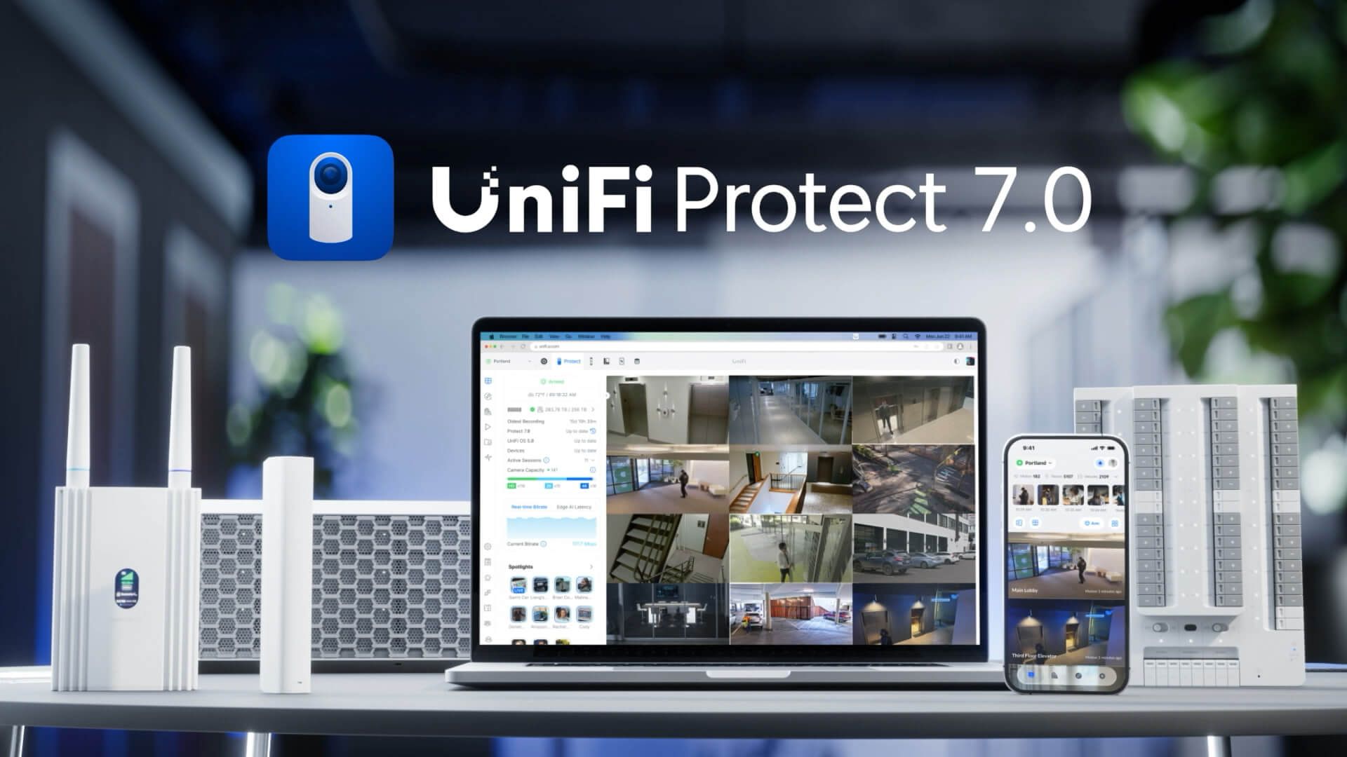 UniFi Protect security cameras and NVR device for CCTV installations setup