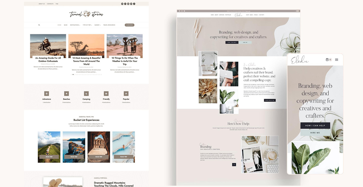Website design example