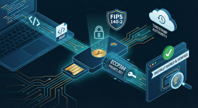 How to Code Sign FastSSL/Sectigo/digiCert using YubiKey 5C NFC FIPS v5.4 HSM